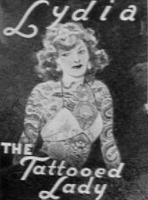 Lydia the Tattooed Lady.